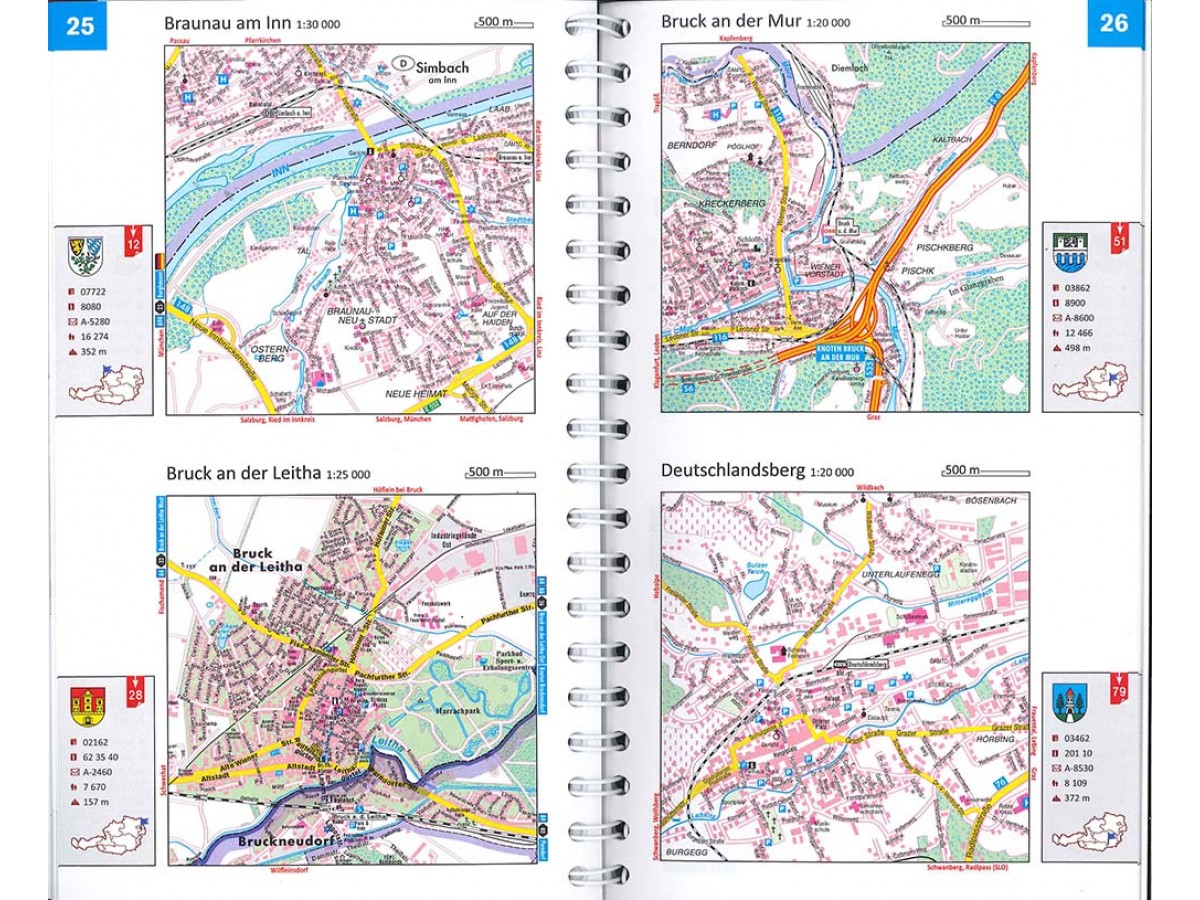 Österrike supertouring autoatlas FB Österrike supertouring autoatlas FB